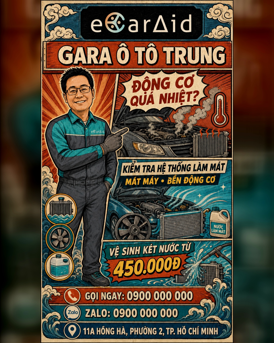 Hệ thống làm mát qua nét tranh dân gian